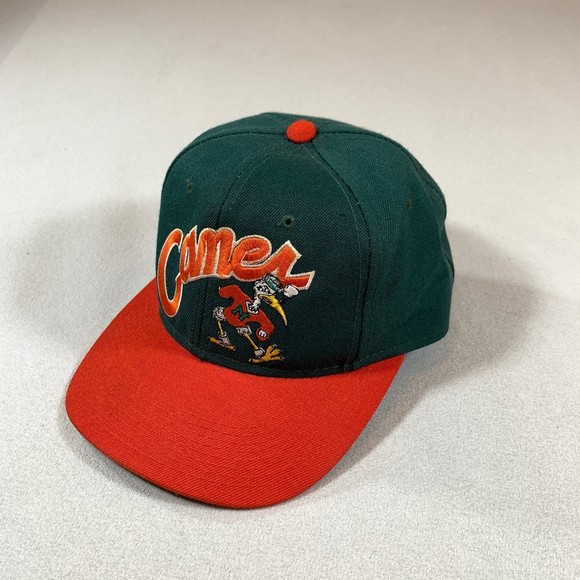 miami hurricanes vintage Sebastian baseball cap hat sports specialties fitted 7 - Picture 1 of 7